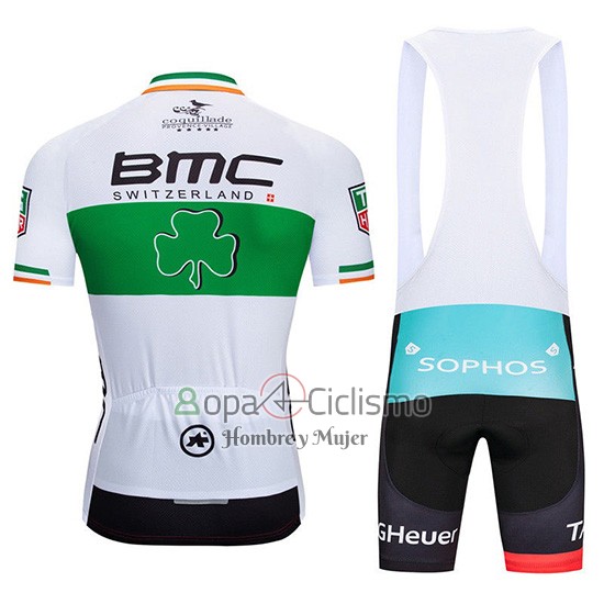 Bmc Ropa Ciclismo Culotte Corto 2019 Mangas Cortas Blanco Verde